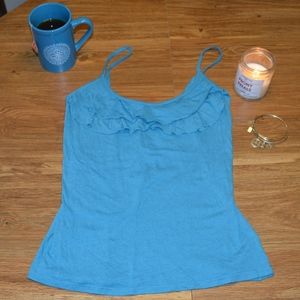 Old Navy ruffle cami with adjustable straps